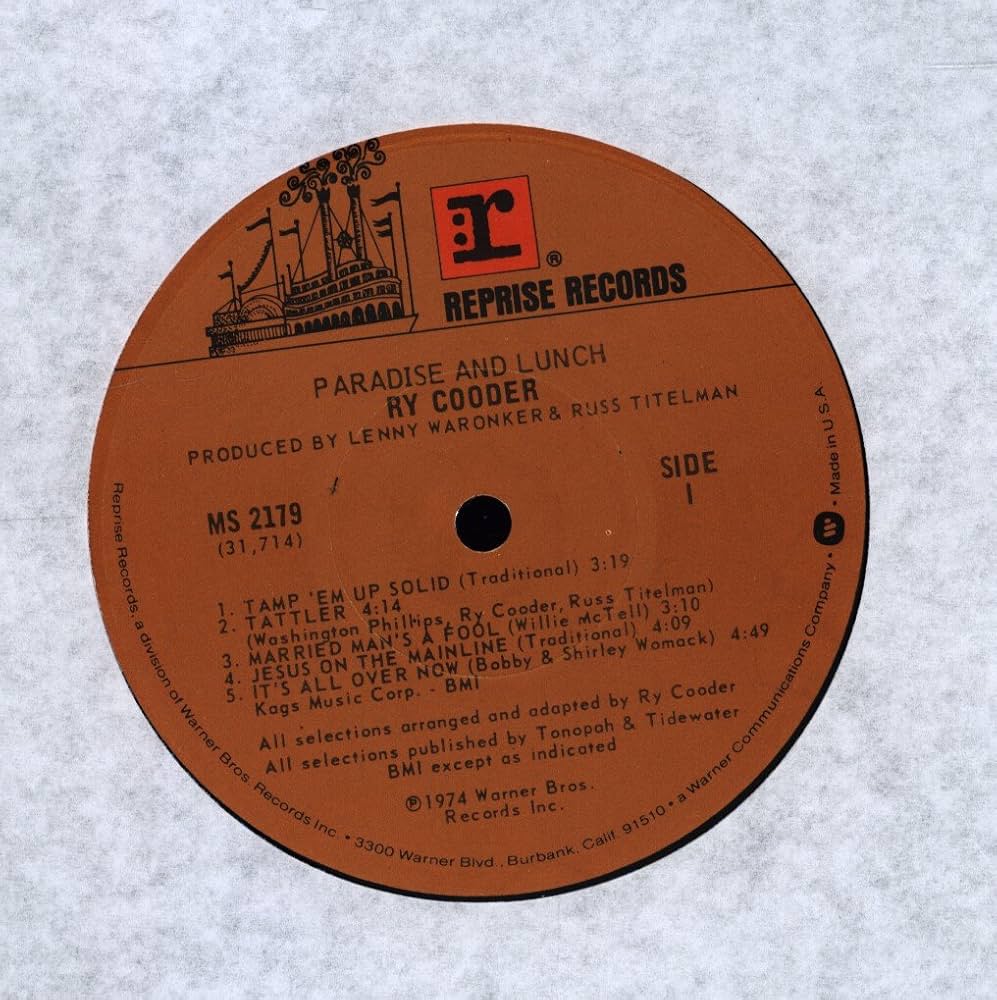 美品！Ry Cooder Paradise and Lunch モービルSACD NC03NTgzLmpwZWc.jpeg